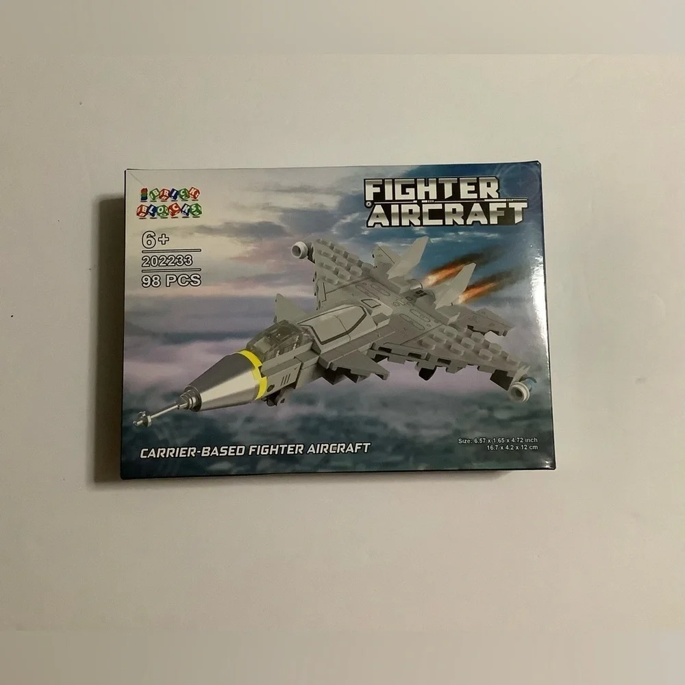 8-in-1 Fighter Aircraft Building Set - Gray